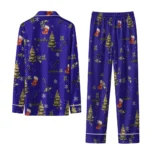 Baltimore Ravens Long Pajama Set Customized Sprig Scatter Purple Best Selling