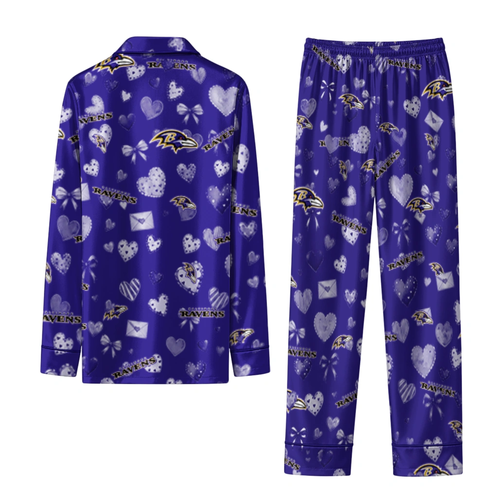 baltimore ravens long pajama set personalized heart charms purple fashion forward.webp baltimore ravens long pajama set personalized heart charms purple fashion forward.webp