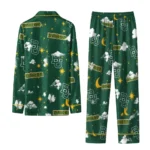 Baylor Bears Long Pajama Set Custom Cloud Stars Green Best Selling
