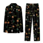 Baylor Bears Long Pajama Set Custom Icon Confetti Black Best Selling