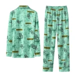 Baylor Bears Long Pajama Set Custom Ribbon Chains Green Best Selling