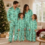 Baylor Bears Long Pajama Set Custom Ribbon Chains Green Best Selling