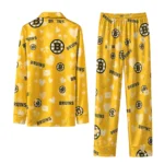 boston bruins long pajama set customized heart charms gold best selling.webp