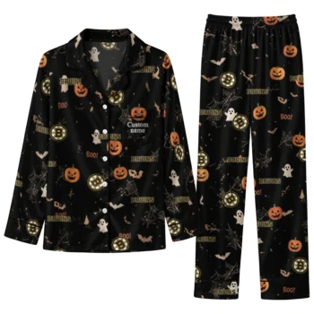boston bruins long pajama set personalized icon confetti black best selling.webp