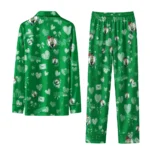 boston celtics long pajama set custom heart charms green best selling.webp
