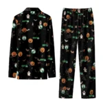 boston celtics long pajama set customized icon confetti black best selling.webp