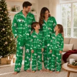 Boston Celtics Long Pajama Set Personalized Cloud Stars Green Best Selling