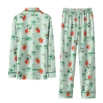 boston celtics long pajama set personalized ribbon florals green best selling.webp