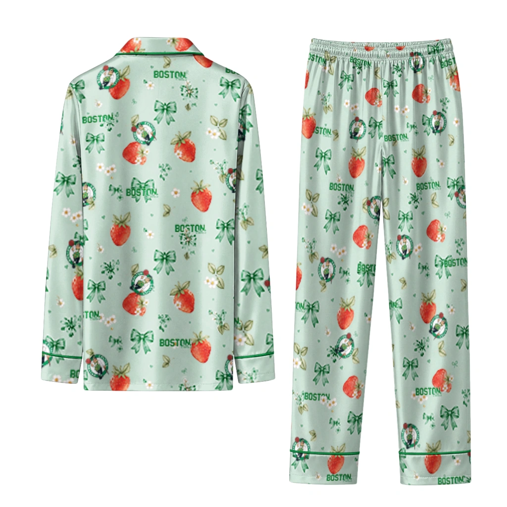 boston celtics long pajama set personalized ribbon florals green fashion forward.webp boston celtics long pajama set personalized ribbon florals green fashion forward.webp