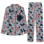Boston Red Sox Long Pajama Set - Custom Character Scatter 1 boston red sox long pajama set custom character scatter best selling.webp