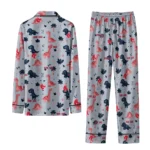 boston red sox long pajama set custom character scatter best selling.webp