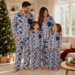 boston red sox long pajama set custom character scatter best selling.webp