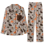 Bowling Green Falcons Long Pajama Set Customized Character Scatter Best Selling