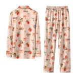 Bowling Green Falcons Long Pajama Set Customized Ribbon Florals Orange Best Selling