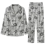 Brooklyn Nets Long Pajama Set - Custom Ribbon Chains Black 1 brooklyn nets long pajama set custom ribbon chains black best selling.webp