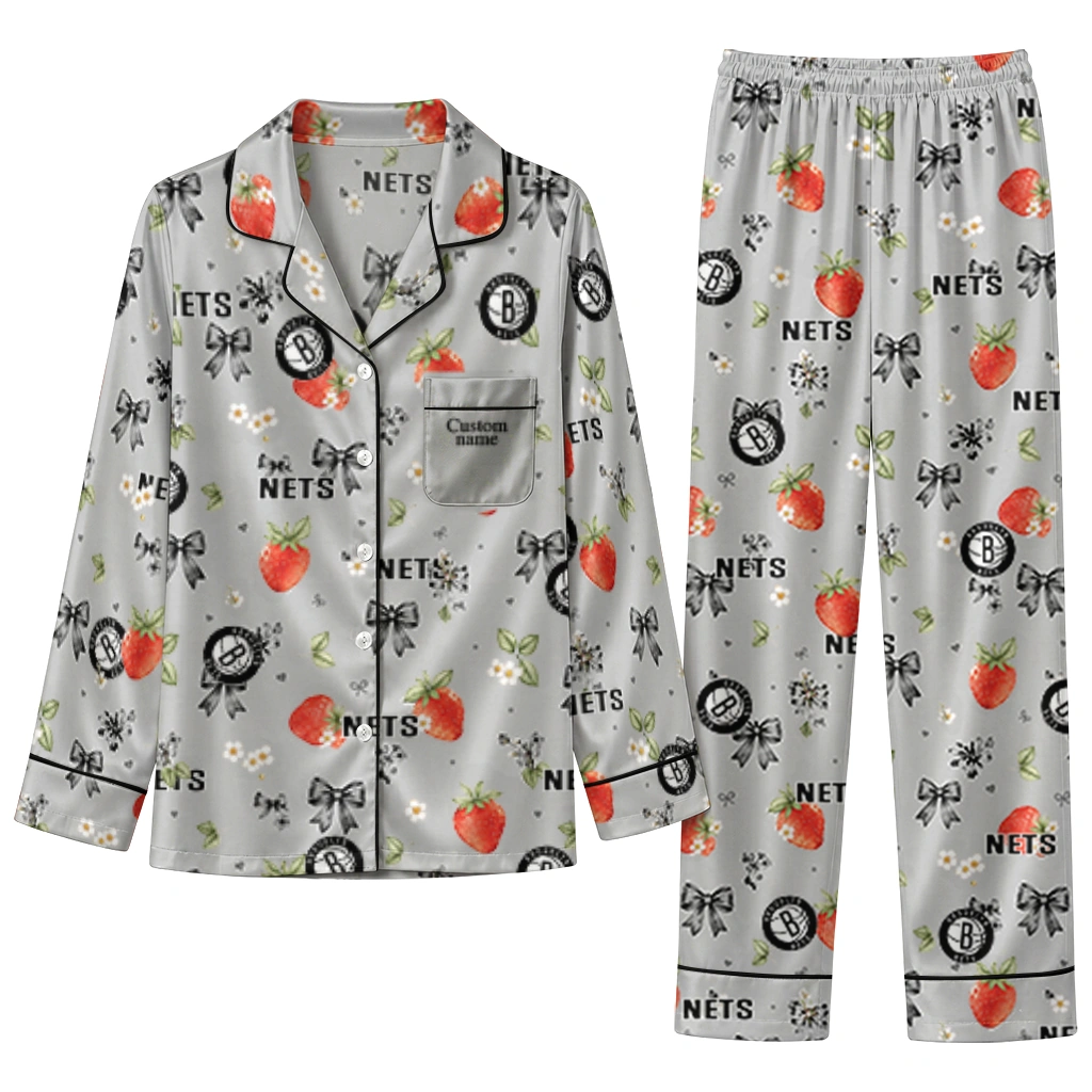 brooklyn nets long pajama set custom ribbon florals black best selling.webp brooklyn nets long pajama set custom ribbon florals black best selling.webp
