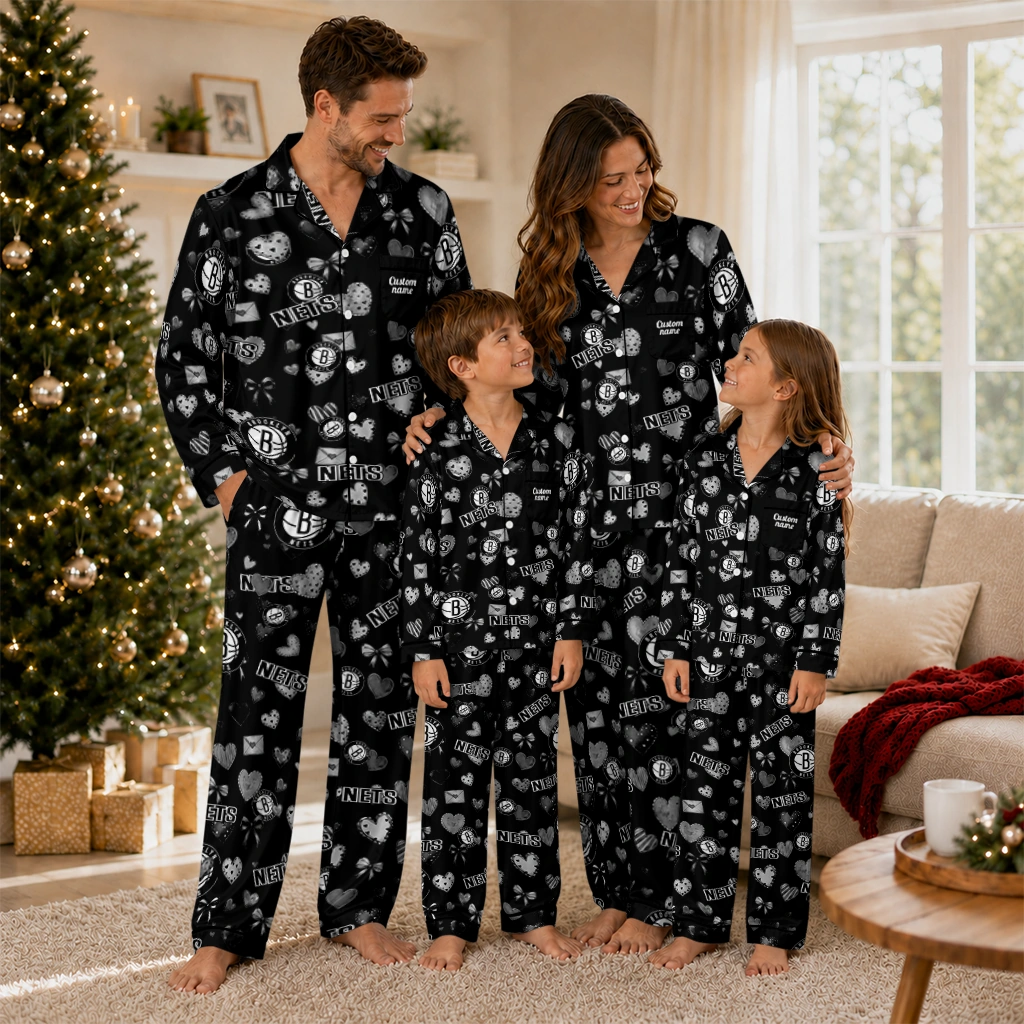 brooklyn nets long pajama set customized heart charms black latest model.webp brooklyn nets long pajama set customized heart charms black latest model.webp