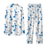 Buffalo Bulls Long Pajama Set Custom Character Scatter Best Selling