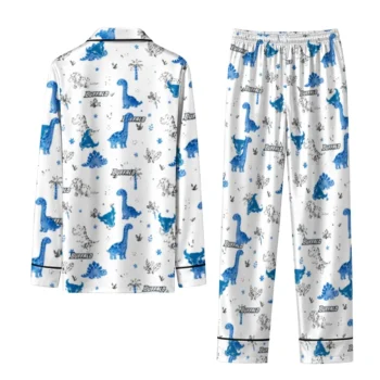 Buffalo Bulls Long Pajama Set Custom Character Scatter Fashion Forward