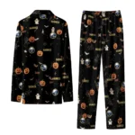 buffalo sabres long pajama set custom icon confetti black best selling.webp