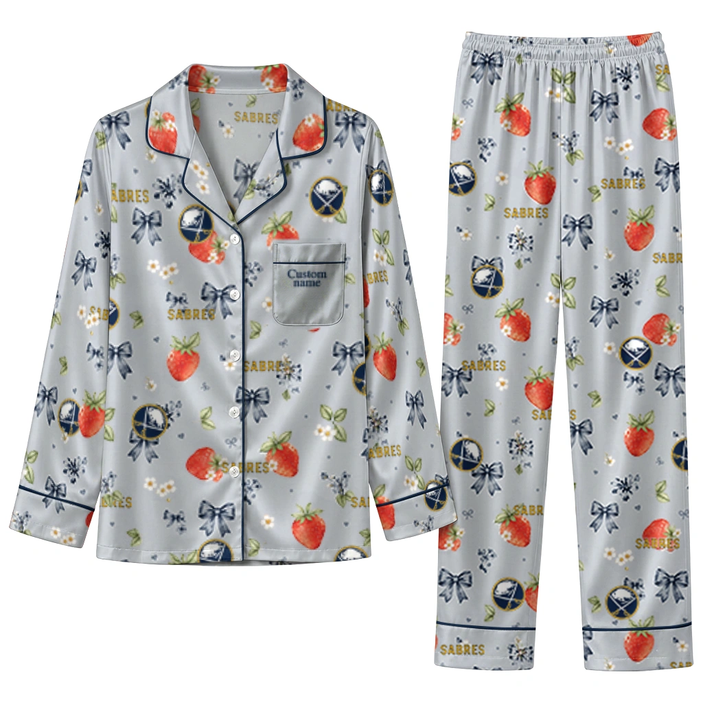 buffalo sabres long pajama set customized ribbon florals navy blue best selling.webp buffalo sabres long pajama set customized ribbon florals navy blue best selling.webp