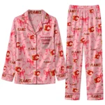 Calgary Flames Long Pajama Set - Personalized Ribbon Chains Red 1 calgary flames long pajama set personalized ribbon chains red best selling.webp