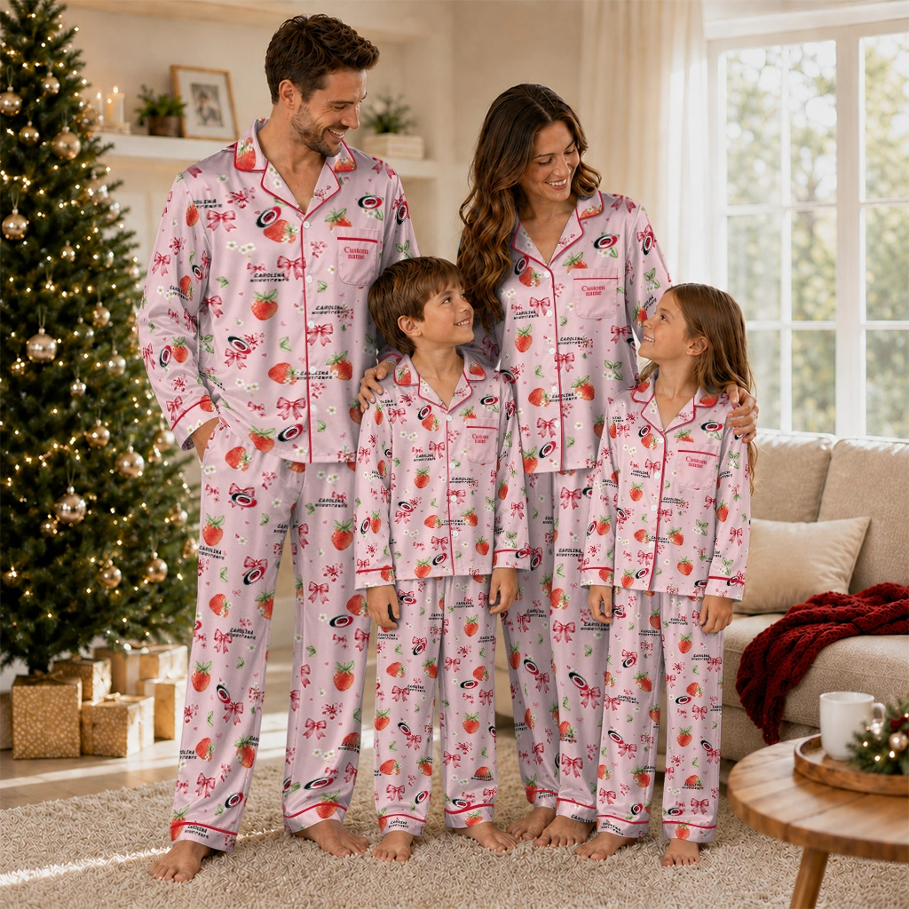 carolina hurricanes long pajama set custom ribbon florals red latest model.webp carolina hurricanes long pajama set custom ribbon florals red latest model.webp