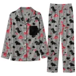 Carolina Hurricanes Long Pajama Set Customized Character Scatter Best Selling