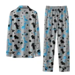 Carolina Panthers Long Pajama Set Customized Character Scatter Best Selling