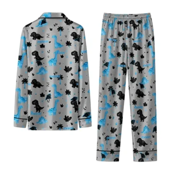 Carolina Panthers Long Pajama Set Customized Character Scatter Fashion Forward