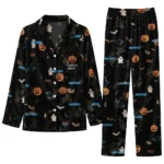 carolina panthers long pajama set personalized icon confetti black best selling.webp