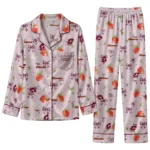 Central Michigan Chippewas Long Pajama Set Customized Ribbon Florals Maroon Best Selling