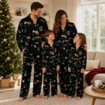 Charlotte 49ers Long Pajama Set Customized Icon Confetti Black Best Selling