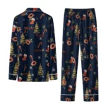 Chicago Bears Long Pajama Set Customized Sprig Scatter Blue Best Selling