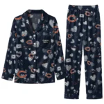 Chicago Bears Long Pajama Set - Personalized Heart Charms Blue 1 chicago bears long pajama set personalized heart charms blue best selling.webp