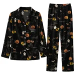 chicago blackhawks long pajama set custom icon confetti black best selling.webp