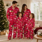 Chicago Blackhawks Long Pajama Set Customized Cloud Stars Red Best Selling