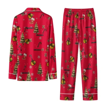 Chicago Blackhawks Long Pajama Set Customized Sprig Scatter Red Fashion Forward