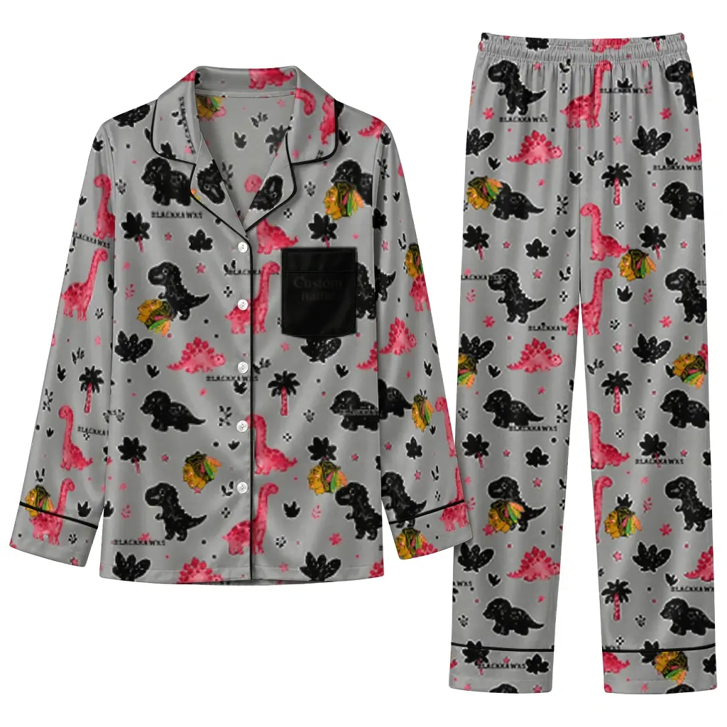 Chicago Blackhawks Long Pajama Set Personalized Character Scatter Best Selling Chicago Blackhawks Long Pajama Set Personalized Character Scatter Best Selling