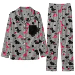 Chicago Bulls Long Pajama Set Custom Character Scatter Best Selling