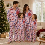 chicago cubs long pajama set customized character scatter best selling.webp