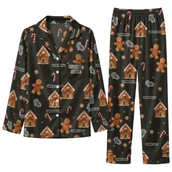 Chicago White Sox Long Pajama Set Custom Candy Scatter Black Best Selling