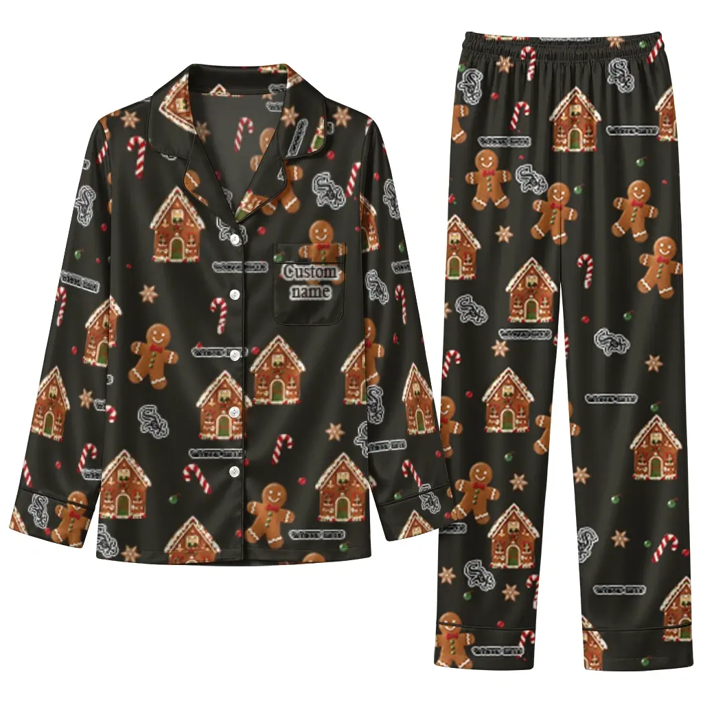 Chicago White Sox Long Pajama Set Custom Candy Scatter Black Best Selling Chicago White Sox Long Pajama Set Custom Candy Scatter Black Best Selling