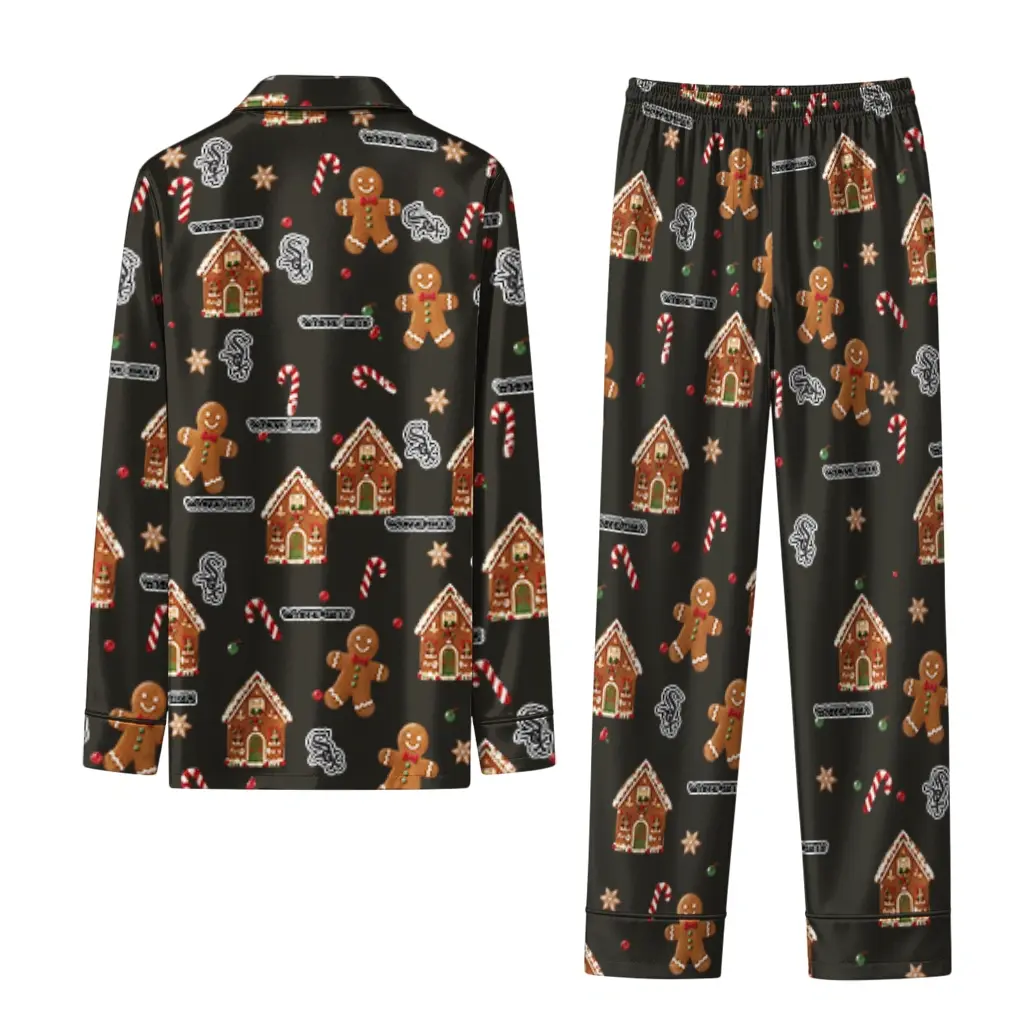 Chicago White Sox Long Pajama Set Custom Candy Scatter Black Fashion Forward Chicago White Sox Long Pajama Set Custom Candy Scatter Black Fashion Forward