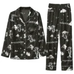 Chicago White Sox Long Pajama Set Customized Cloud Stars Black Best Selling