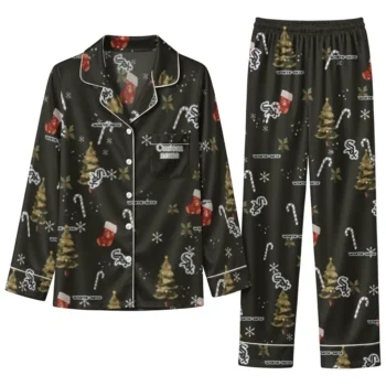 Chicago White Sox Long Pajama Set Customized Sprig Scatter Black Best Selling