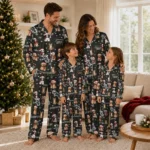 Chicago White Sox Long Pajama Set Personalized Animal Scatter Black Best Selling