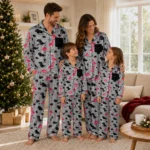 Cincinnati Bearcats Long Pajama Set Customized Character Scatter Best Selling