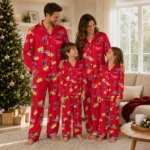 Cincinnati Bearcats Long Pajama Set Customized Snack Scatter Red Best Selling