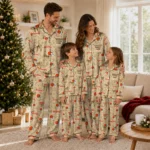 cleveland browns long pajama set custom ribbon chains brown best selling.webp